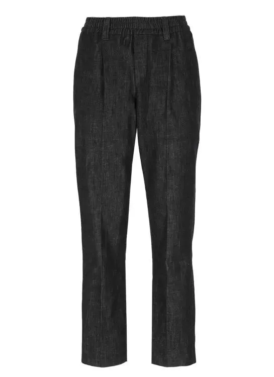   Brunello Cucinelli  Cotton Trousers Black