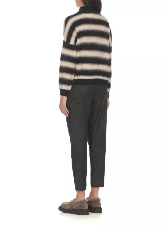   Brunello Cucinelli  Cotton Trousers Black