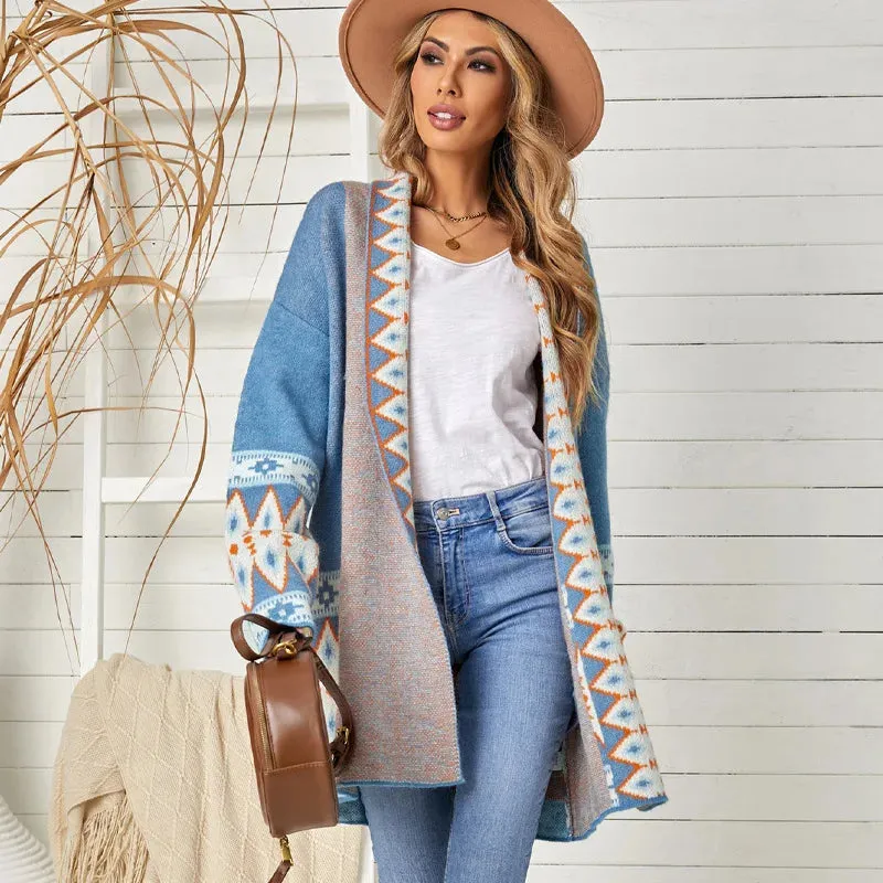 Heidi | Gestrickte Strickjacke mit Muster : Moderne Frau 2024