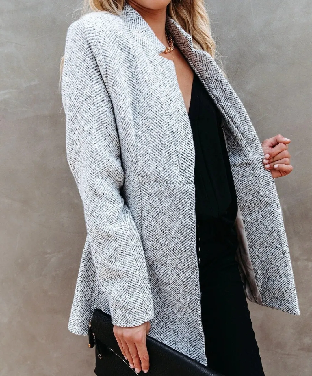 Heidi-Mode | Damen Lange Strickjacke Warm