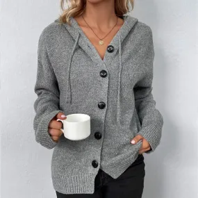 Heidi-Mode | Damen Strickjacke Lässig Vielseitiges Design Winter