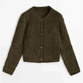 Heidi-Mode | Strickjacke Aus Lammwolle