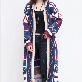 Heidi-Mode - mehrfarbige modische Strickjacke