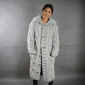 Heidi-Mode - Warme lange Strickjacke
