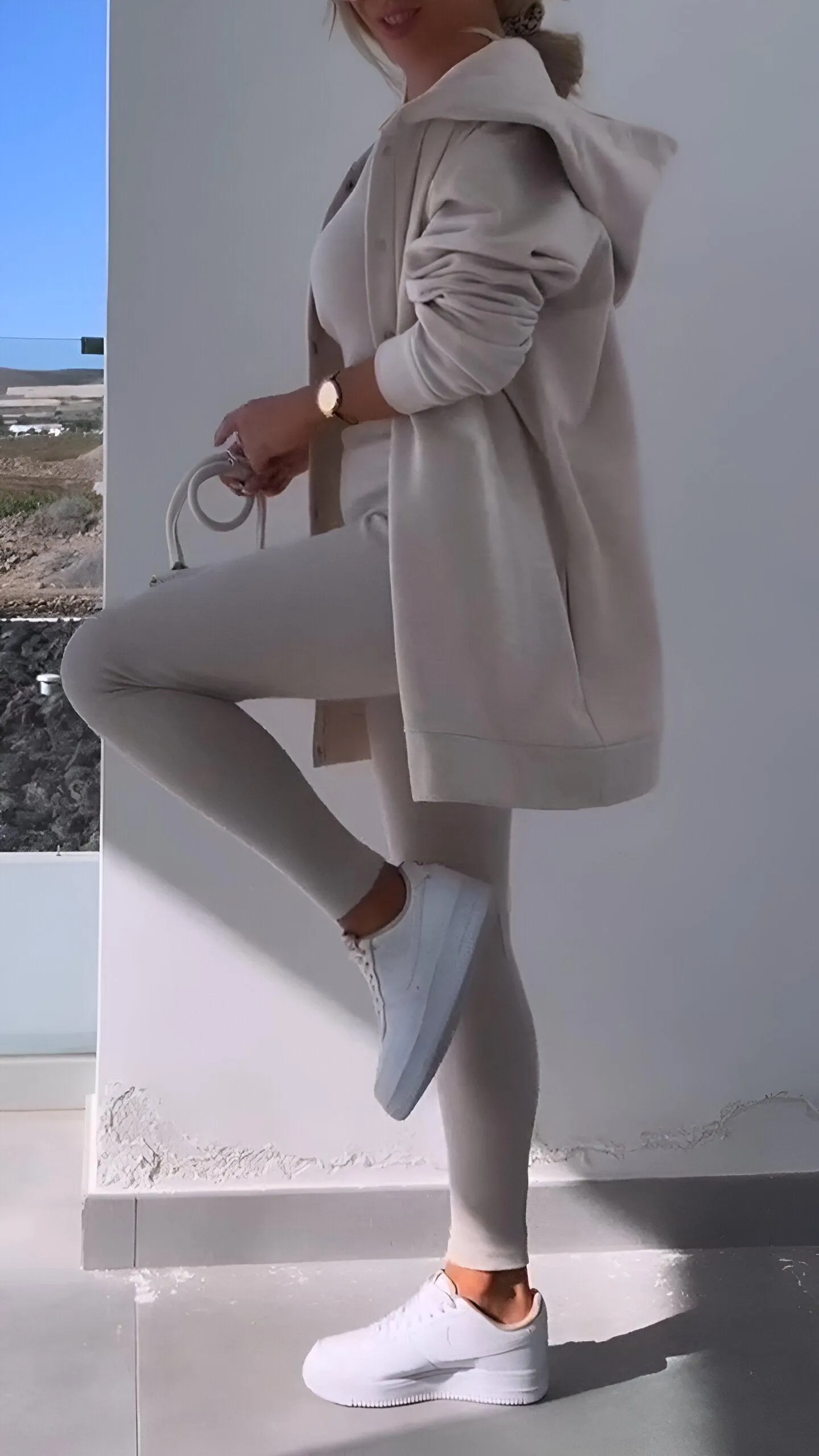 HeidiMode - strickjacke mit kapuzensweatshirt