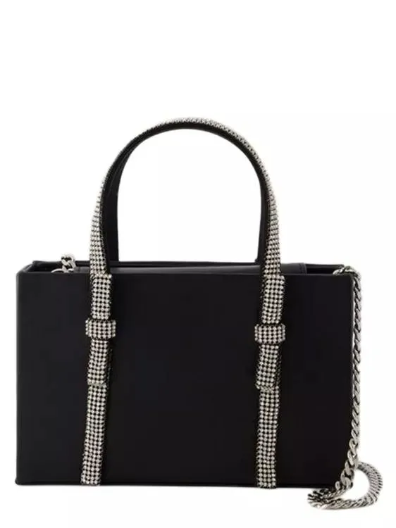   Kara  Bow Midi Handbag - Leather - Black Black  Tote 