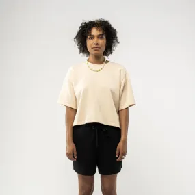 MELA Damen French Terry Shorts "AARANY" - Schwarz