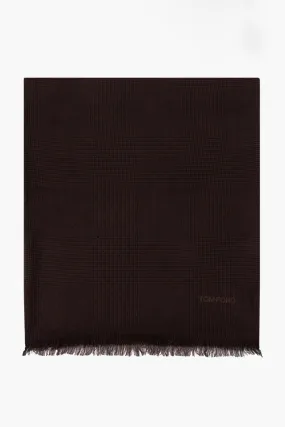 TOM FORD Prince Of Wales Wool Scarf  