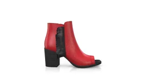 Zehenfreie Stiefelette mit Fransen 34370